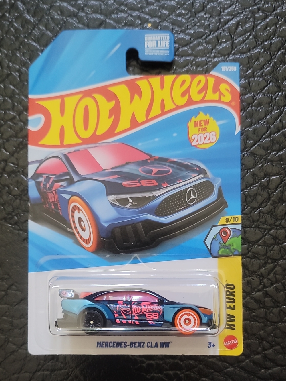 Hot Wheels Mercedes-Benz CLA HW Blue & Pink Diecast Toy Car